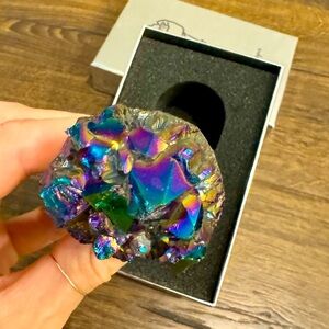 Wine Bottle Stopper (Iridescent Stone)